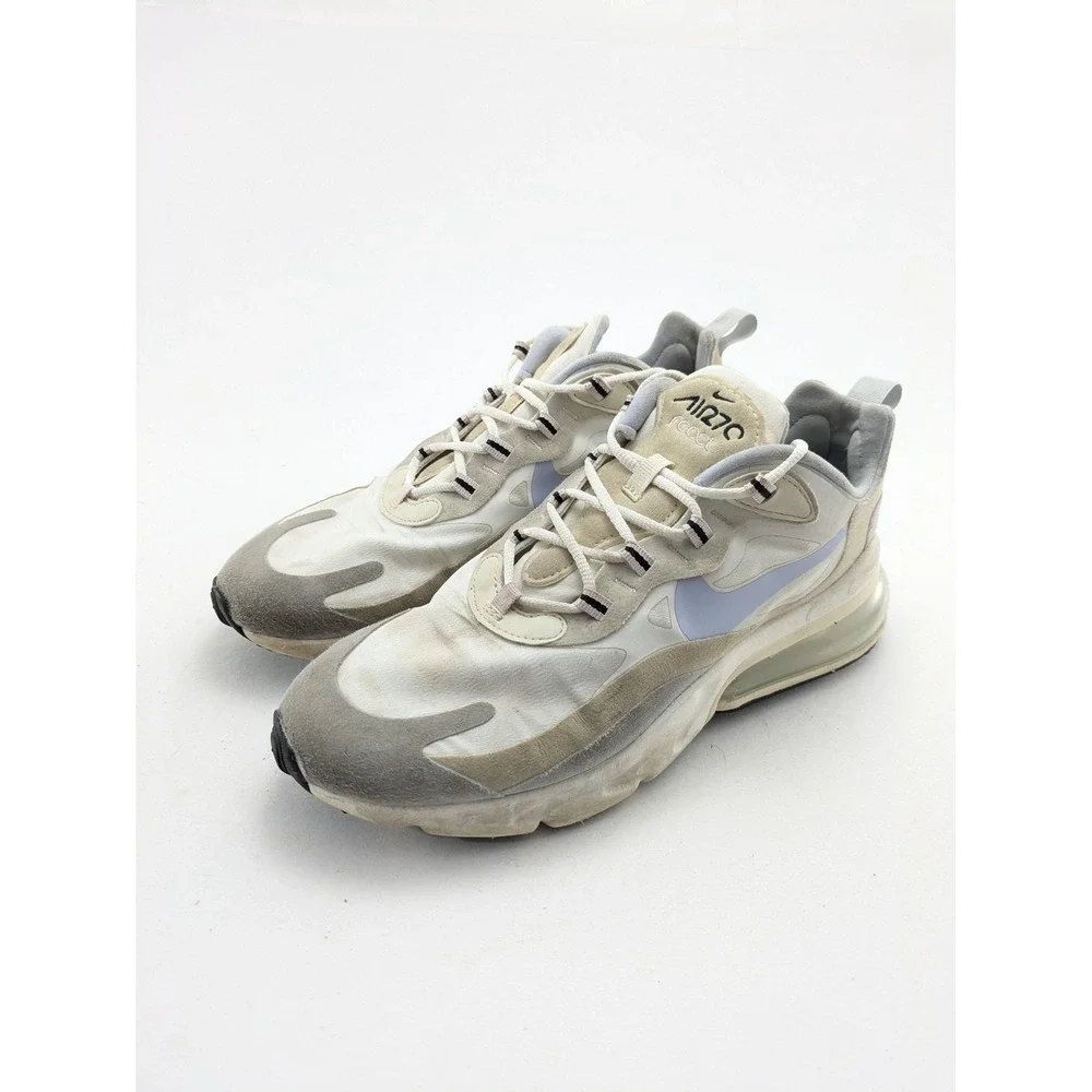 Womens Nike Air Max 270 React White Athletic Running Shoes CT1287-100 Size 9.5